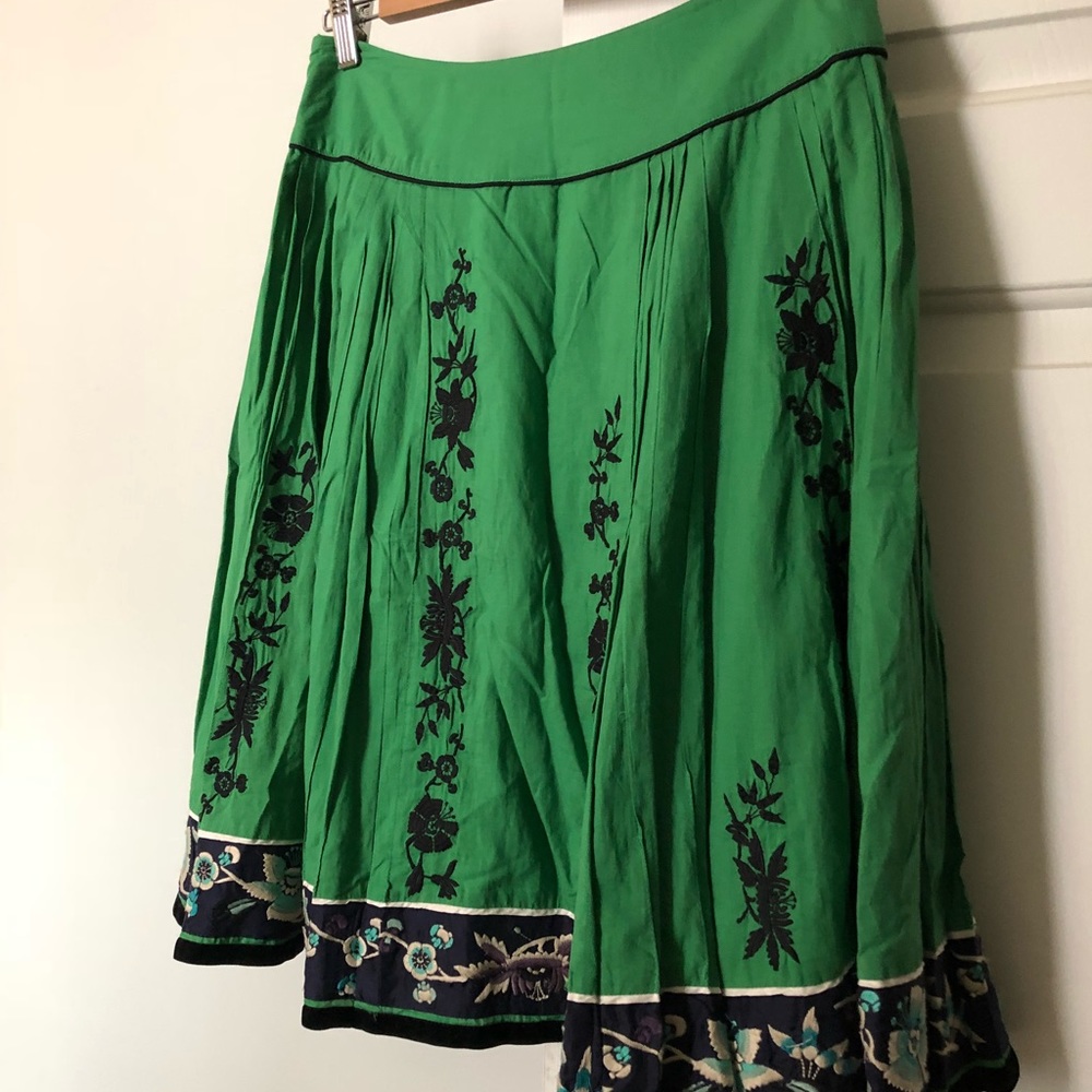 Embroidered Anthropologie Skirt - Picture 7 of 7